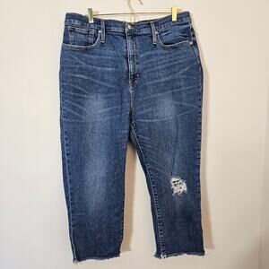 Madewell High Waist Mom Jean Comfort Stretch Edition Sz 34